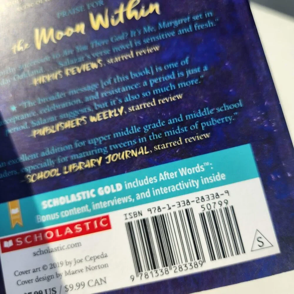 NEW The Moon Within Scholastic Gold Paperback Book by Aida Salazar Poetry Book P